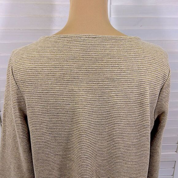 Talbots Tunic Size Medium Embellished Beige NWOT - Picture 8 of 13